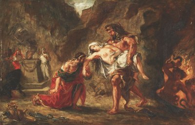 Hércules y Alcestis de Ferdinand Victor Eugene Delacroix